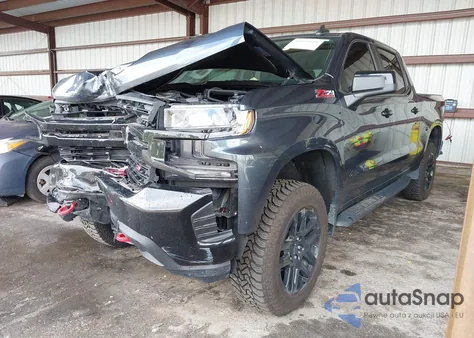 2022 Chevrolet Silverado 1500 Ltd 4Wd Short Bed Lt Trail Boss z USA, uszkodzony, nr VIN 1GCUYFET3NZ130597